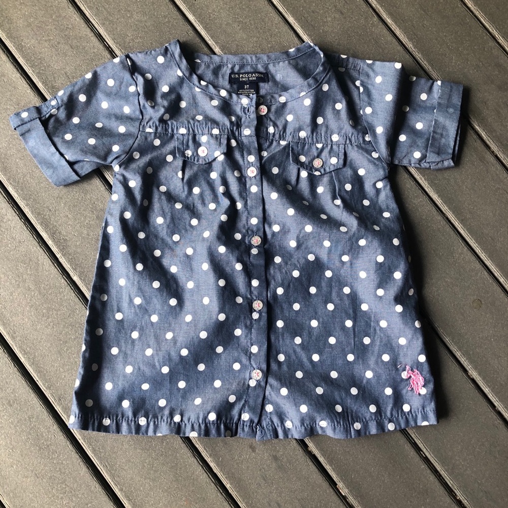 NWOT US Polo 🍒 Chambray denim shirt